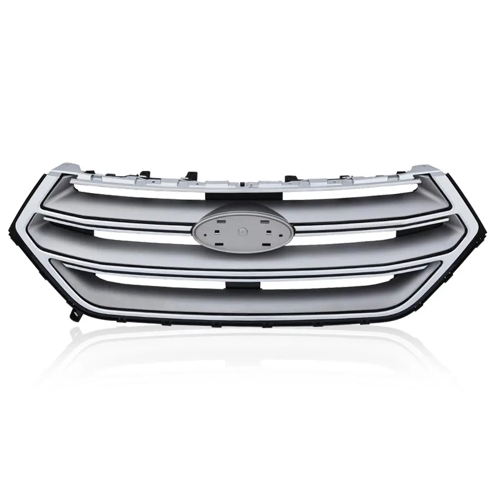 

Chrome Bumper Grille Upper Hood Grill Compatible for Ford Edge Se/Sel/Titanium 2015-2018 2016 2017