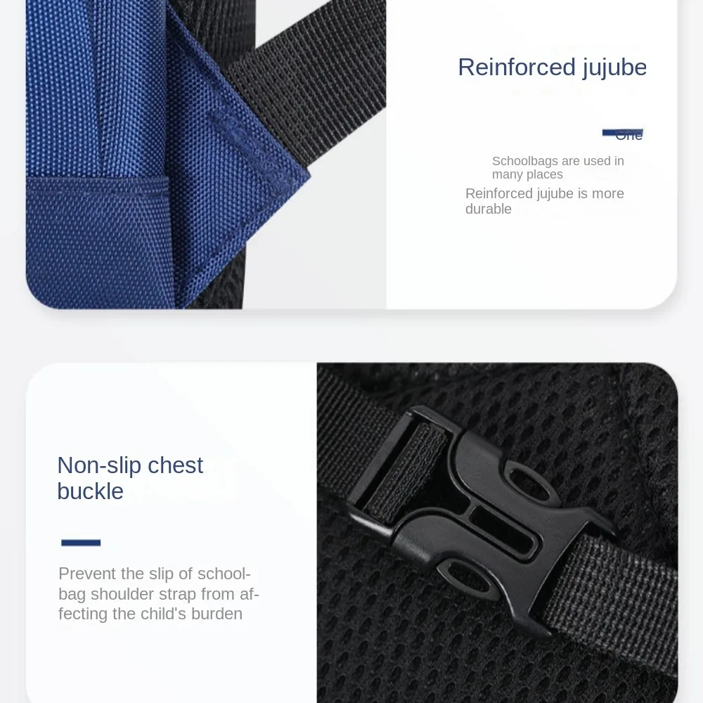 Large Capacity Kids Backpack Waterproof Spaceman Print Primary Book Bags Reflective Design Mochila Children School Bags