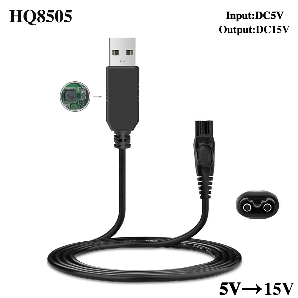 USB HQ8505 Charger for Philips QC5120  QC5330 QC5335 QC5360 QC5115 QC5125 QC5130 QC5135 QG3322 QG3322/13 QG3380/16 Hair Clipper