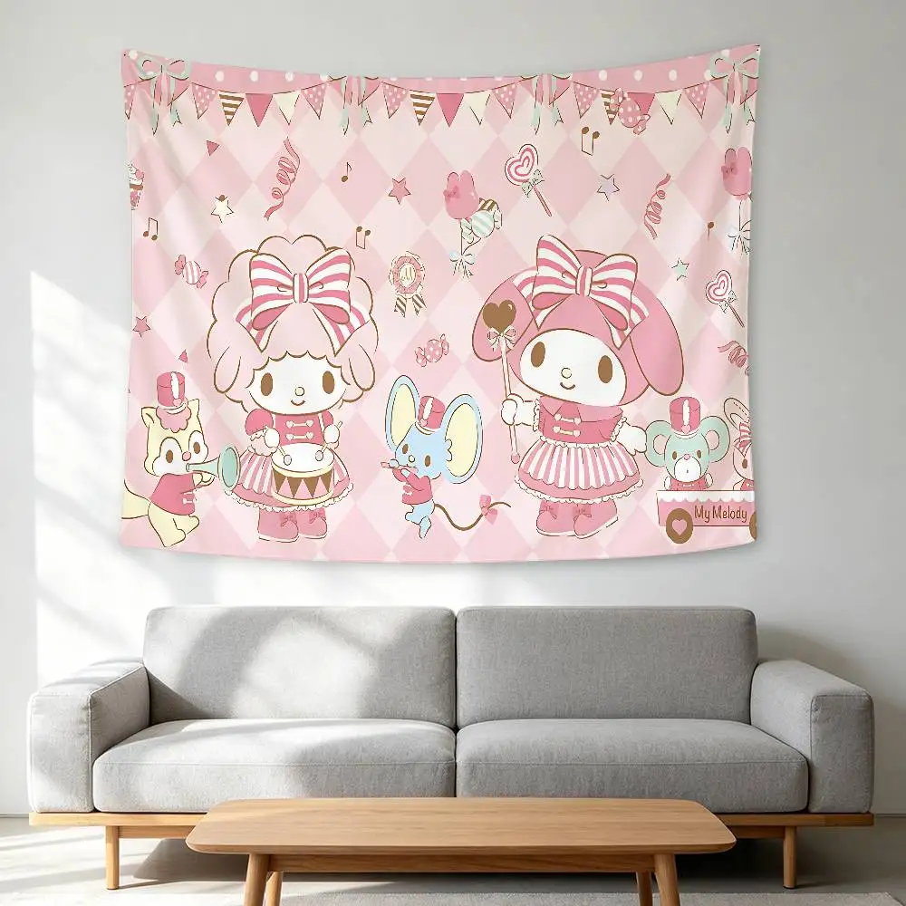 My S-Sweet P-Piano Kawaii Wall Hanging Tapestry Wall Hanging Psychedelic Hippie Tapestry Bedroom Decoration