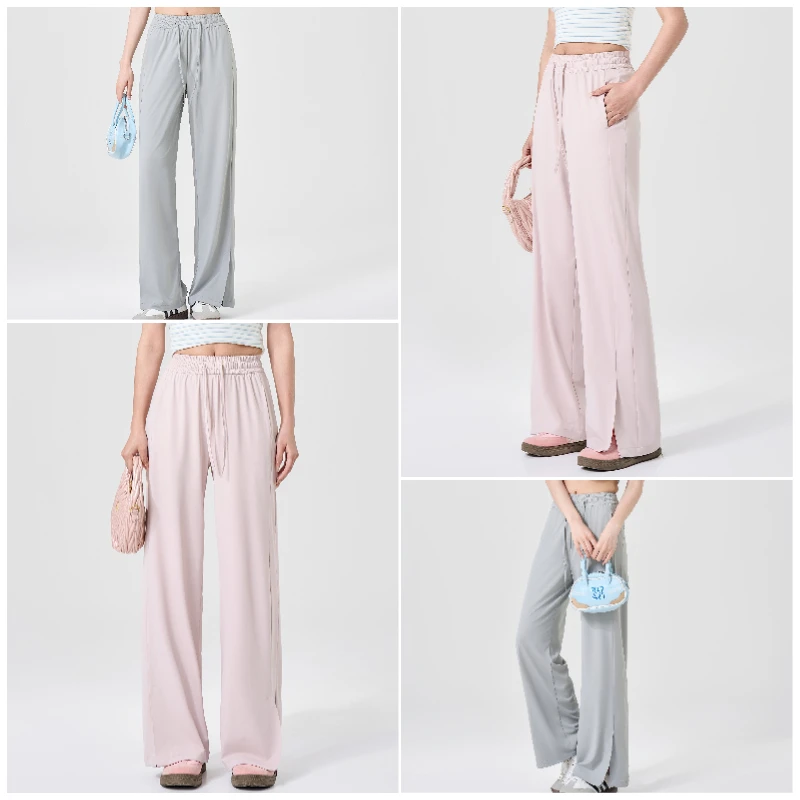 UPF 50+ Wide Leg Pants for Women with Side Slit, Lightweight Quick-Dry for Travel, Hiking and Everyday Wear — detail 9