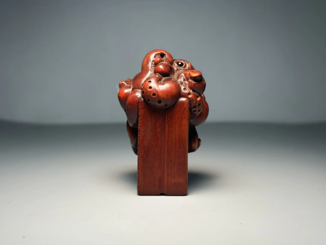 Old Tibetan Boxwood Carving with Exquisite Craftsmanship for Mahjong