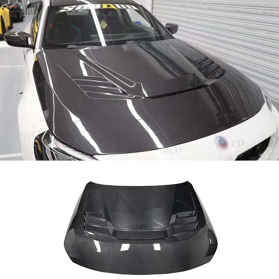 

Dry Carbon Fiber V Style Front Hood for BMW 2 Series G87 M2 G42 M240i 2023+Front Engine Hood Bonnet Cover Performance Kit