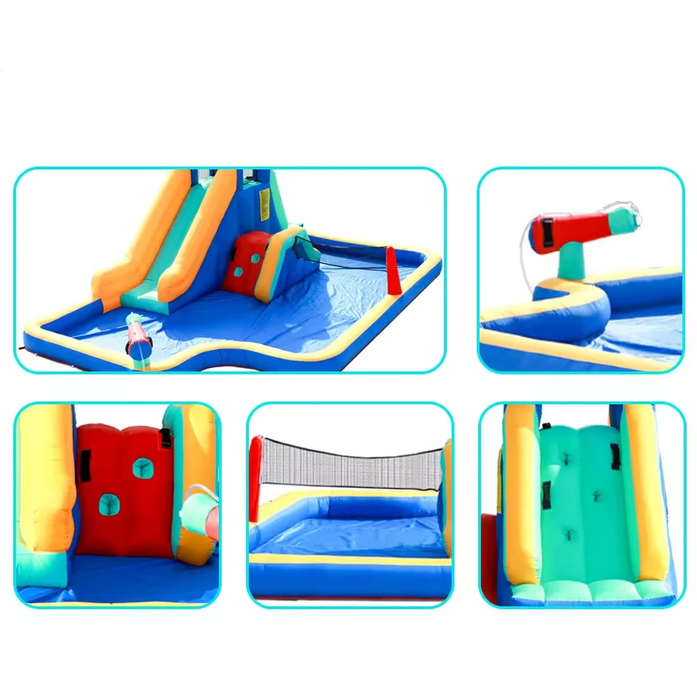 Casa de rebote inflable con soplador para niños, casa de rebote grande, cohete, Castillo de salto al aire libre