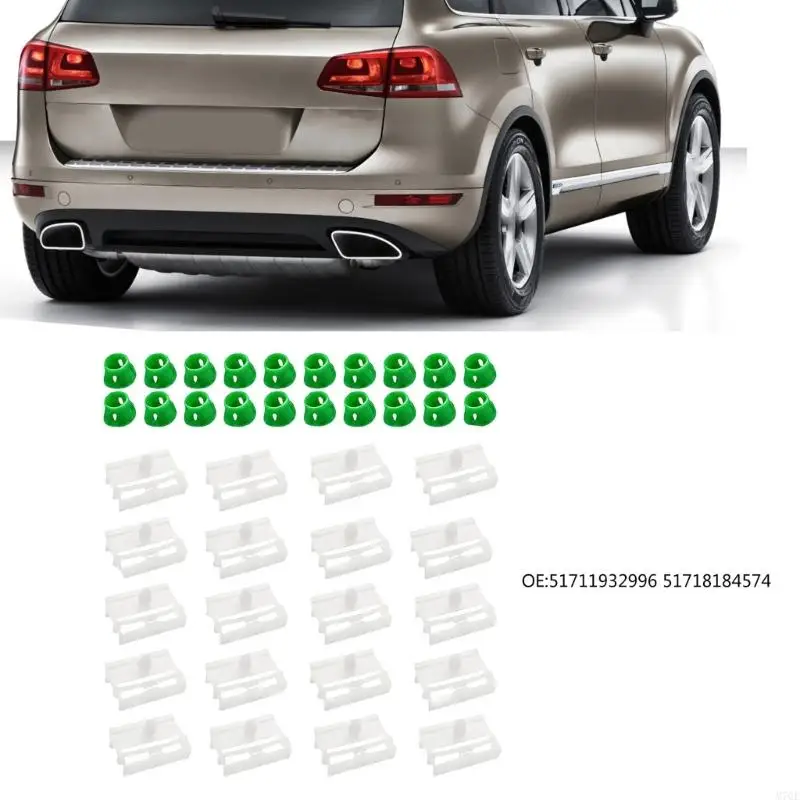 M76E 40-teilige Seitenschweller-Halteklammern für die Reparatur von Außenleisten, Kunststoff-Einpressbefestigungen zum Ersetzen – Detail 9