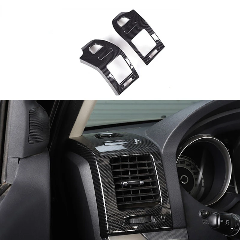 

2pc Carbon fiber color Air Conditioning Dashboard Vent Cover Fit for Mitsubishi PAJERO 2007-2019