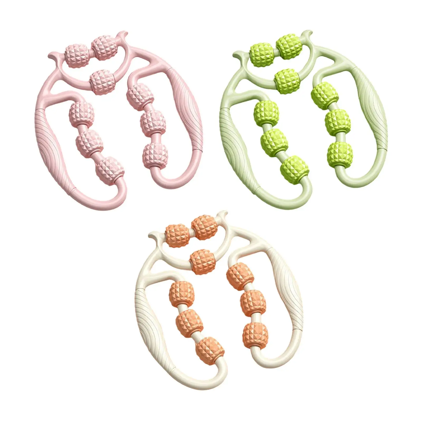 

9-колесный ролик для мышц для массажа рук и ног, круглый зажим для ног для йоги