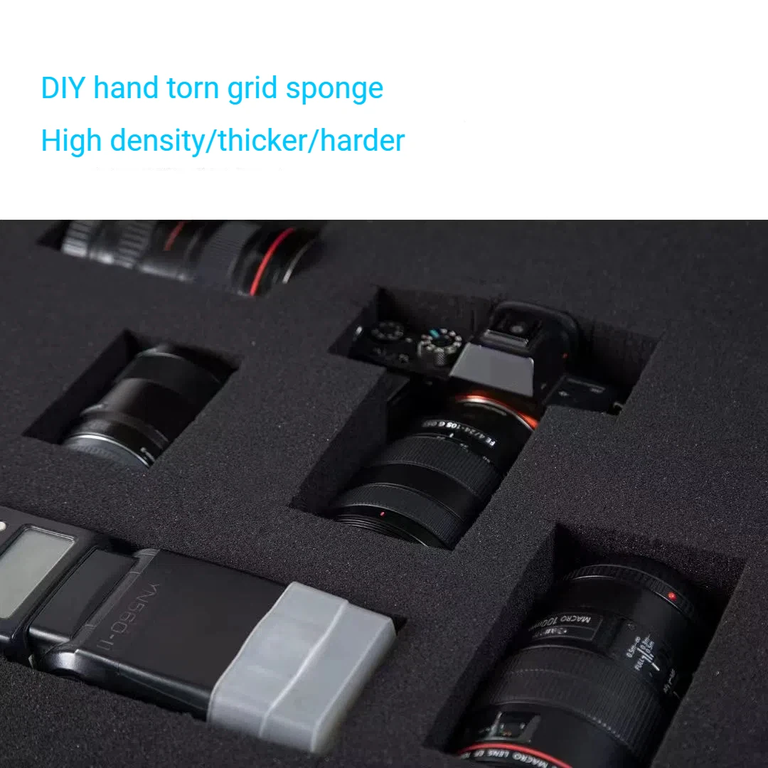 Thickness 7/8/9/10cm Pick And Pluck Tool Box Foam Tool Organizer Precorted Pick Apart Foam Pre Cut Grid Sponge For Hard Case