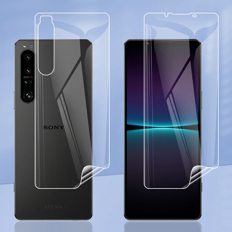 For Sony Xperia 1 10 5 IV 1IV 10IV 5IV Clear TPU / Matte Anti-Fingerprints Hydrogel Full Cover Soft Screen Protector Film