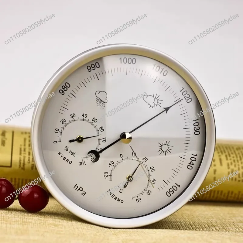 Atmospheric Pressure Gauge Thermometer Humidity Weather Forecast Home Marine Barometer Air Pressure Gauge