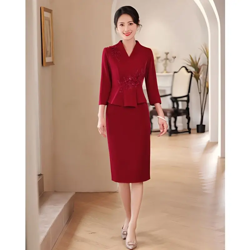 

Yourqipao Chinese Traditional Wedding Party Dresses For Mother Of The Bride Cheongsams Gowns Embroidery Bridal Cocktail Dresses