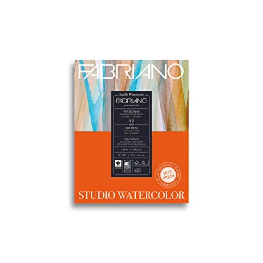 

Studio Watercolor Pad,," ", 140 lb