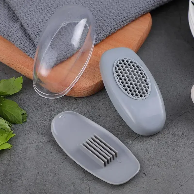 2-in-1 Garlic Slicer Small Household Garlic Smasher Cooking Tool Manual Pressing Garlic Grinding Grater Kitchen Gadgets And