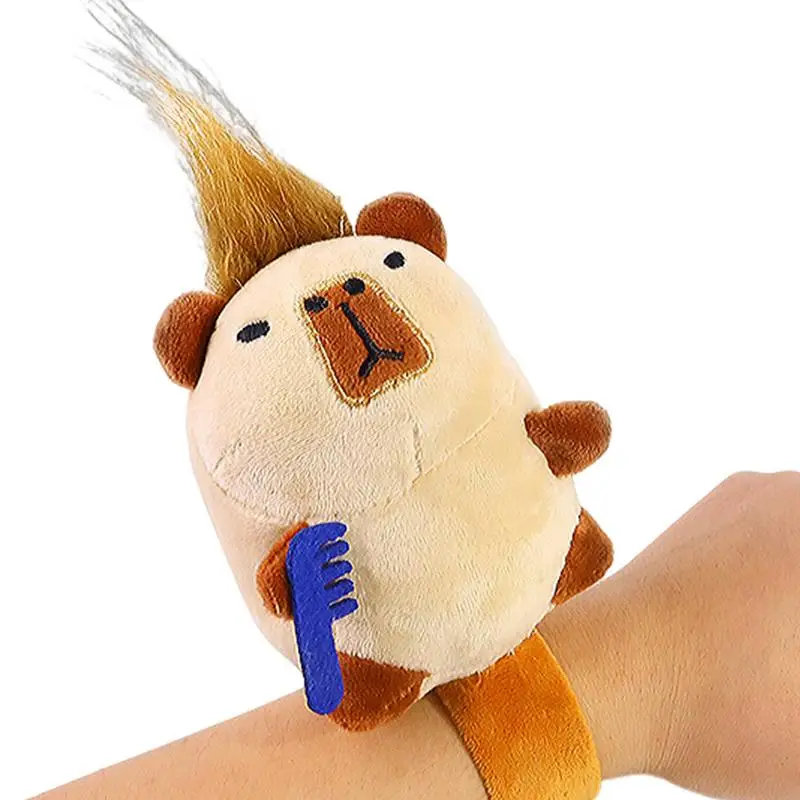 Pulseras de Animal Slap para niños, pulseras de animales de peluche, bandas de juguete de felpa adorables para Scooters, mochilas para niños