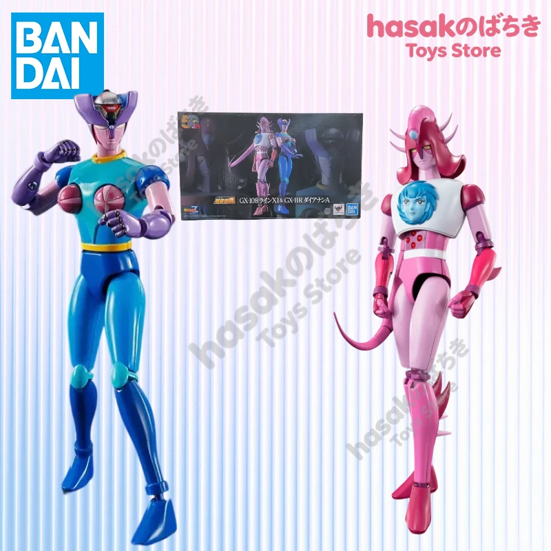 

Fast Shipping Bandai Anime SOUL OF CHOGOKIN GX-108 RHEIN X1 GX-11R DIANAN A 50TH Original Model Toys Action Figure Children Gift