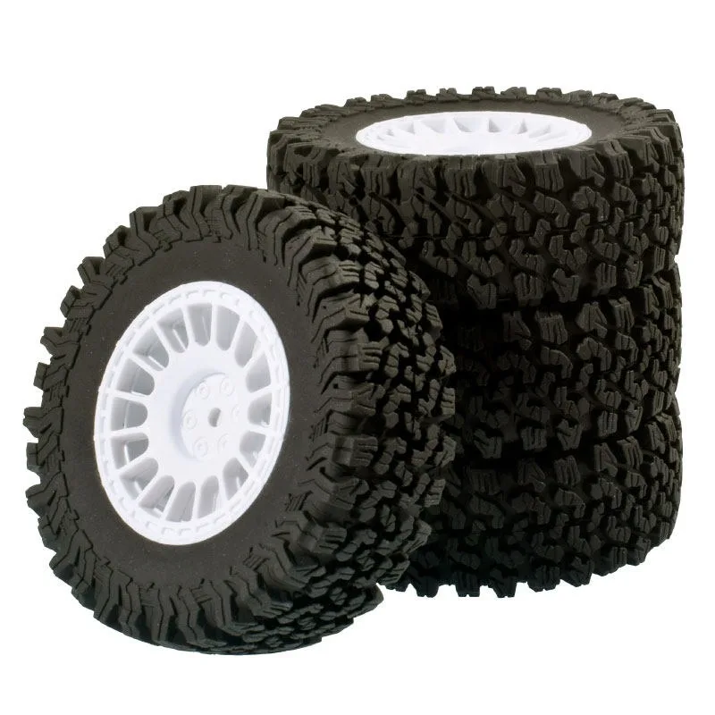 

4PCS 90mm 1.9 Inch Rubber Tire Wheel Tyres 1/10 RC Crawler Car Parts for Traxxas TRX4 RC4WD D90 Axial SCX10 II III Redcat MST