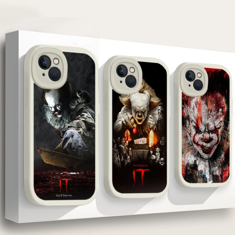 C132 Pennywise The Clown Horror Soft Silicone Case for iPhone 15 Plus 14 13 12 11 X XS XR Pro Max Mini 8 7 Plus