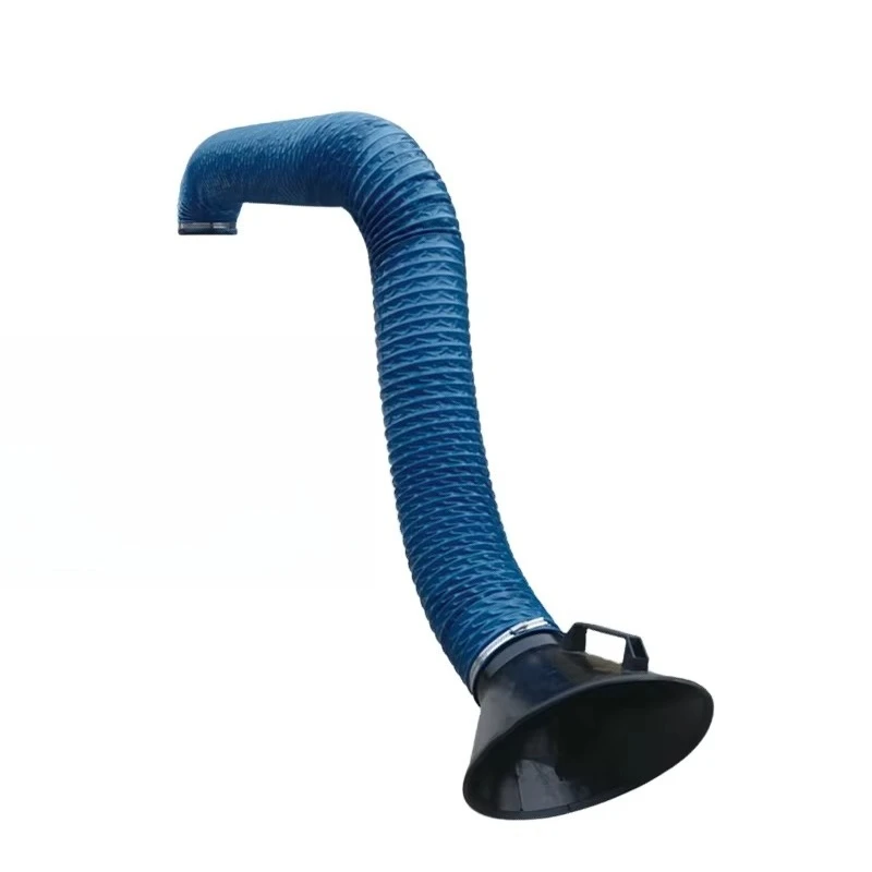 High temperature resistance welded flexible fume exhaust arm with range hood
