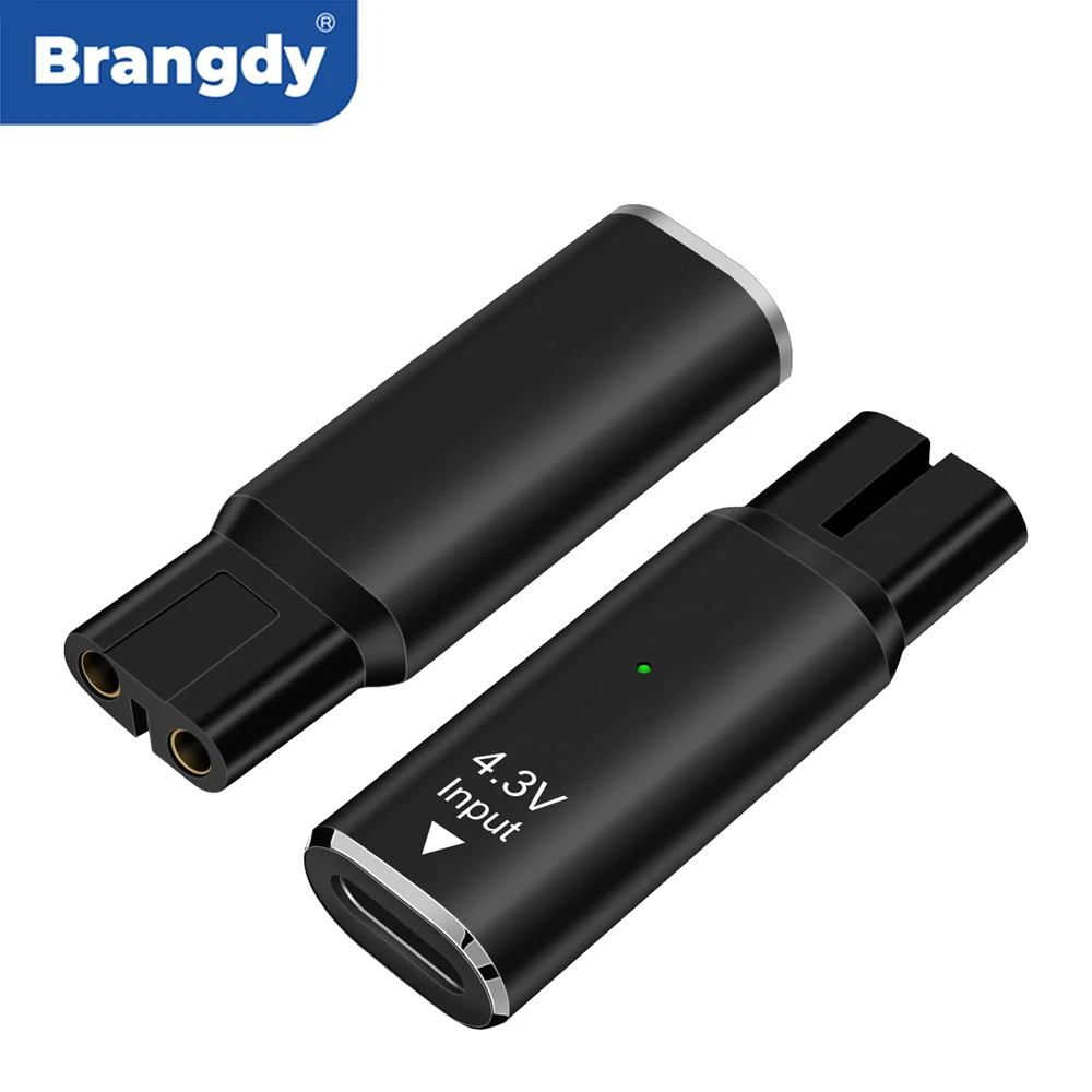 Brangdy 4.3V Type-C Shaver Adapter Charging Converter for Philips Norelco Oneblade QP2520 QP2515 QP2620 with Charging Indicator