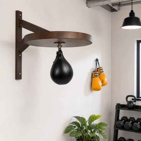 2pcs PU Leather Boxing Speed Bag Stitched Hanging Reaction Ball Impact Absorbing Lightweight Punching Trainer Boxing Training
