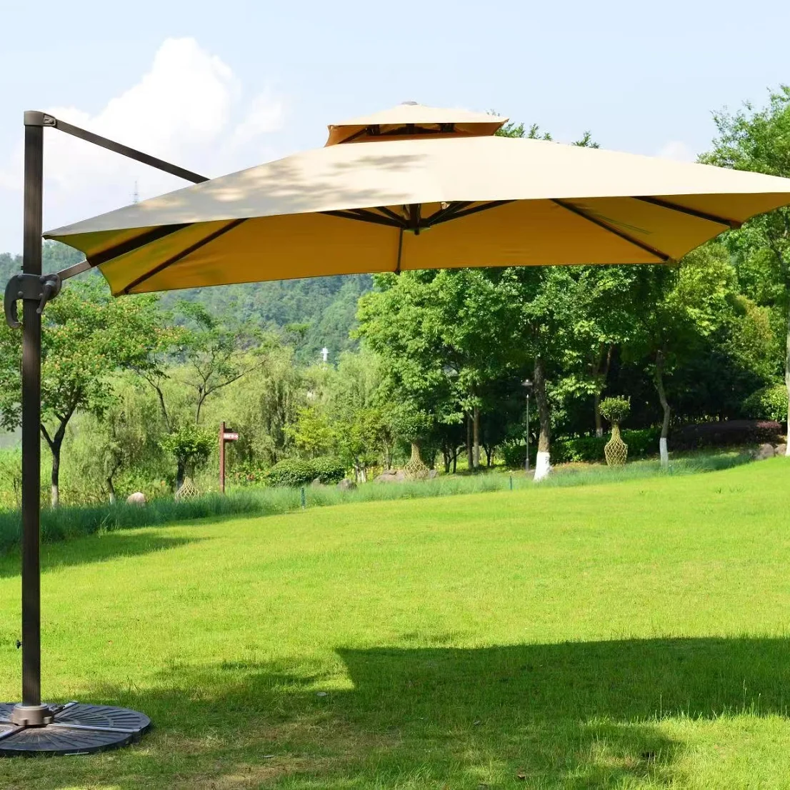 

Garden Patio Umbrella Restaurant Cafe Hotel Luxury Outdoor Commercial Large ParasolBig Size Garden Parasol Sun Rome Big Umbrella