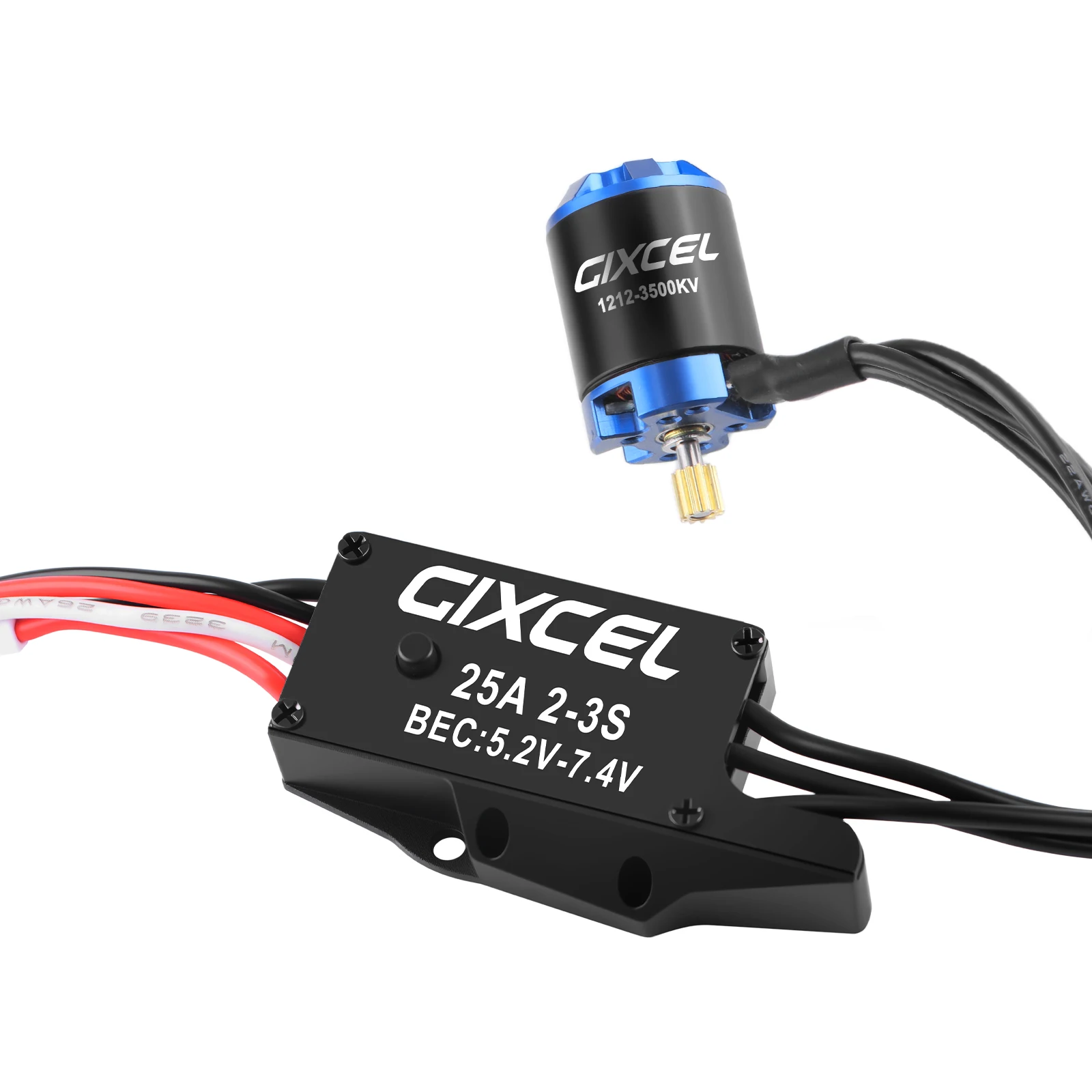 

D1212 V2 Brushless ESC Motor Combo,25A 2S-3S BEC,Bluetooth APP Programming,for 1/30 RC Crawler Axial SCX30 Bronco Wrangler