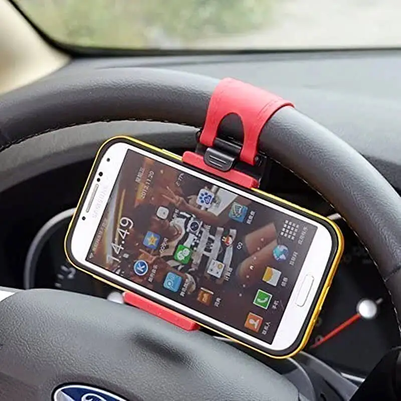 Steering Wheel Phone Holder Mount Buckle Socket Holder Bike Clip Navigation GPS Xiaomi Redmi 6X Mi6 Stands