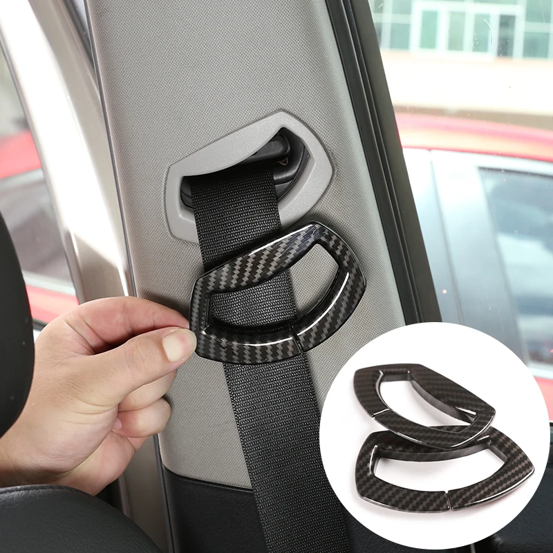 

ABS Carbon Fiber Car B Pillar Seat Safety Belt Frame Decoration Cover Trim For BMW X3 E83 2006-2010 Interior Accessories