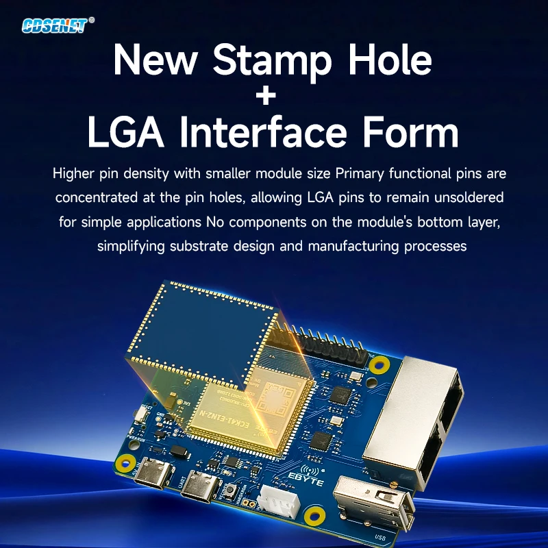 RK3506G Triple-Core A7 Embedded Core Board CDSENT ECK41 Low Cost Small Size ARM Linux 256MB Industrial Multi-Core Heterogeneous