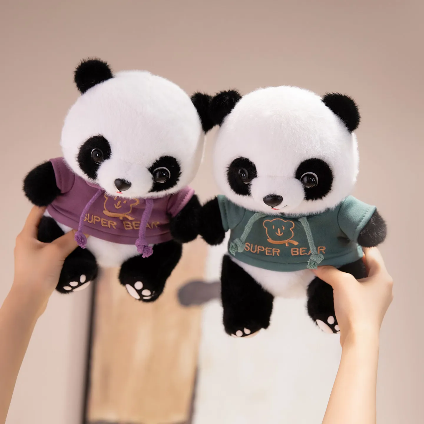 

Soft Cute Panda Pillow Gift for Sofa Bed Office Use Hug Cushion with Non-Slip Bottom Machine Washable Fun Home Decoration