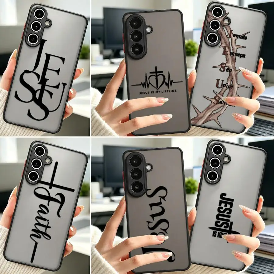 Dark Faith Print Case for Samsung Galaxy A57 A33 A16 A15 A54 A53 A17 A52 A56 A55 A34 A36 A14 A23 A72 A35 Phone Cover