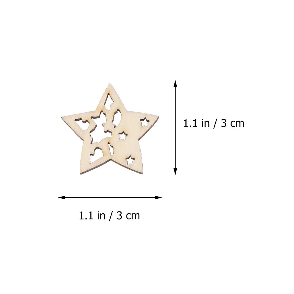 

100Pcs DIY Wood Chip Pendants Xmas Unfinished Wooden Circles Lightweight Xmas Crafts Creative Graffiti Ornaments