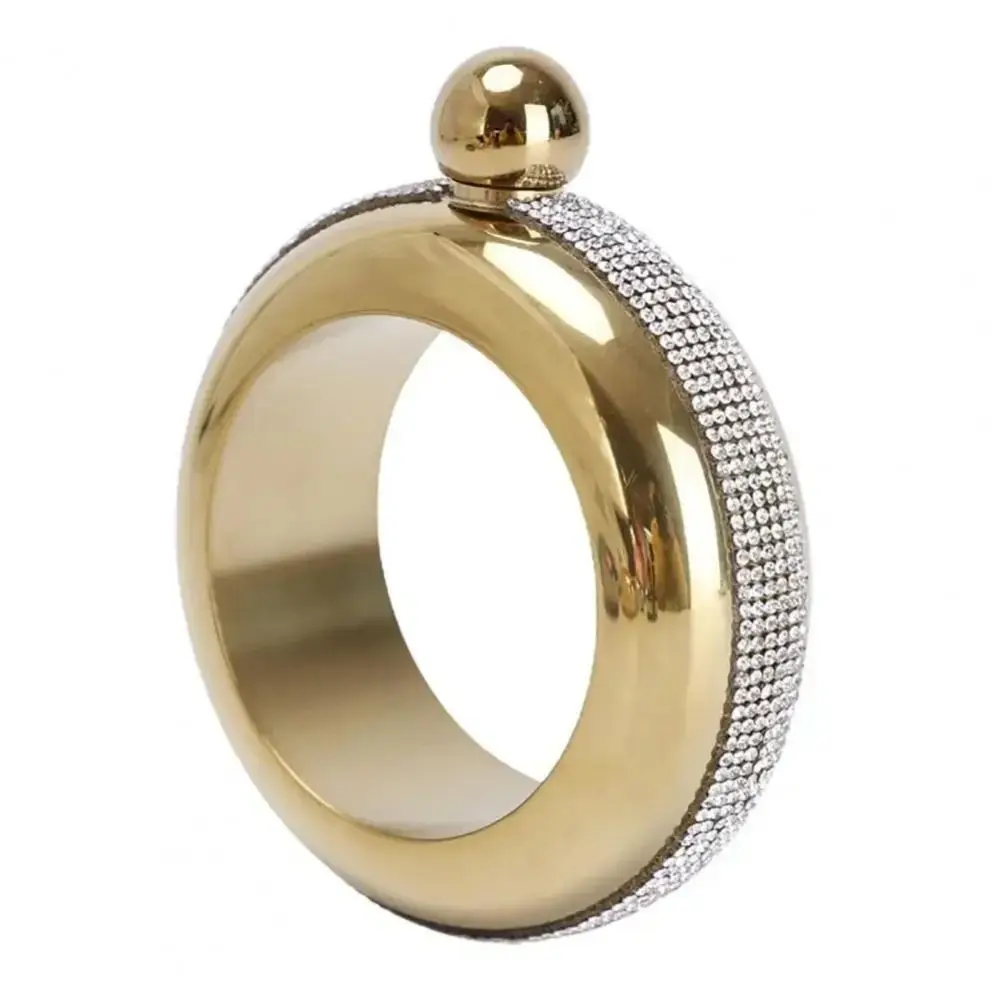 100ML/3.5OZ Hip Flasks Wine Pot Five Colors Wine Funnel Bracelet Design Wine Bottle Round Stylish Bracelet Flagon Vodka