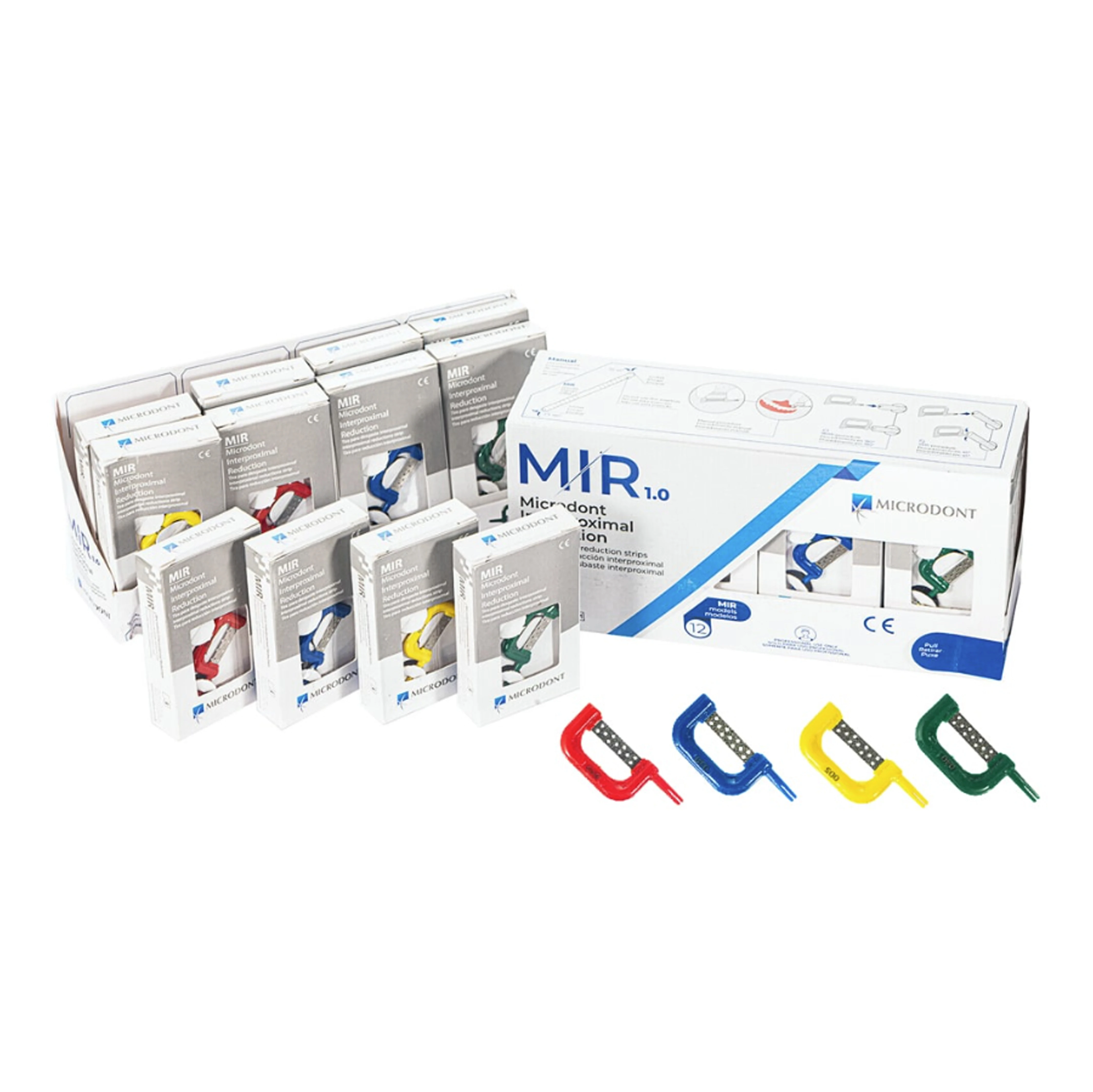 

Набор для зачистки межпроксимального уменьшения Microdont MIR для ортодонтии - эмалированные польские зубчатые полоски, стоматологическая система