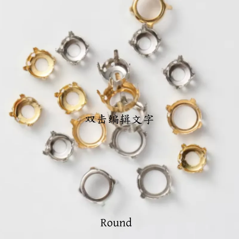 

Ms.Betti Round 1122 rivoli (6/8/10/12/14/18 мм) Рамка со стразами Когти Утолщенные медные настройки для изготовления ювелирных изделий своими руками