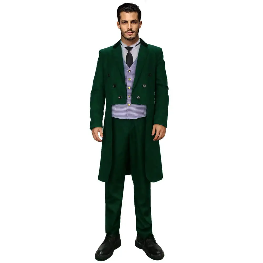 

Ben Matthias Owen Wilson Uniform Movie Cosplay Costume Haunted Mansion Mens's Suit Halloween Party Outfits