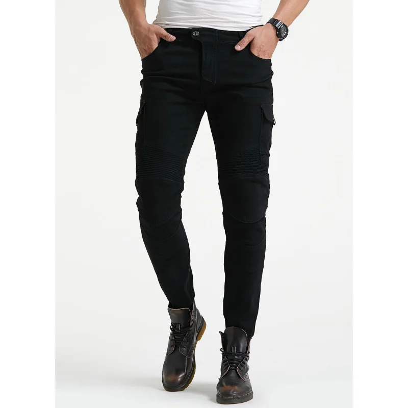 

2026 Fashion Men CE Certified Anti-Fall Motorcycle Riding Pants Protective Gear Motorbike Racing Jeans