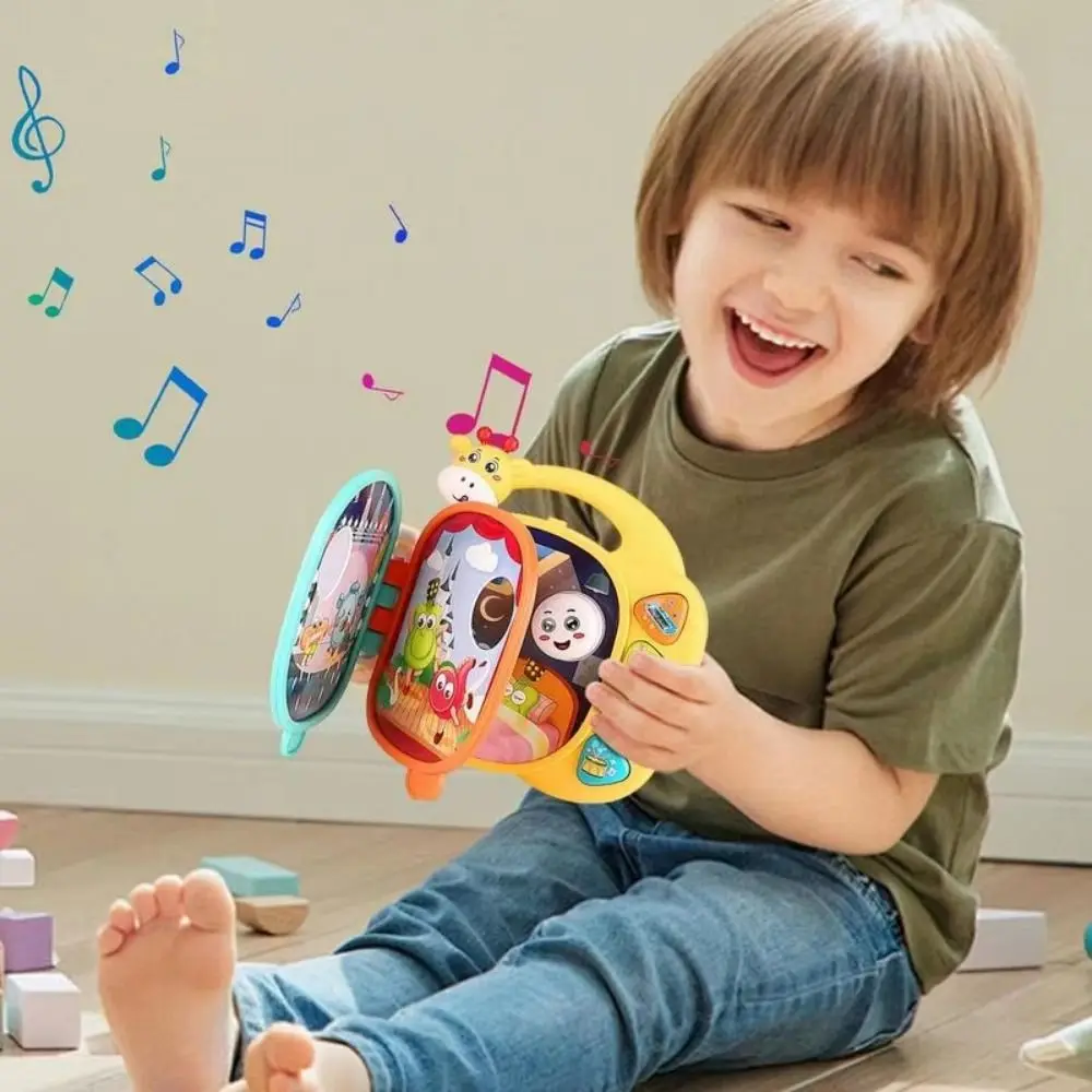 

Montessori Nursery Book Flipped E-book Multifunction Musical Learning Toys Intellectual Early Educational