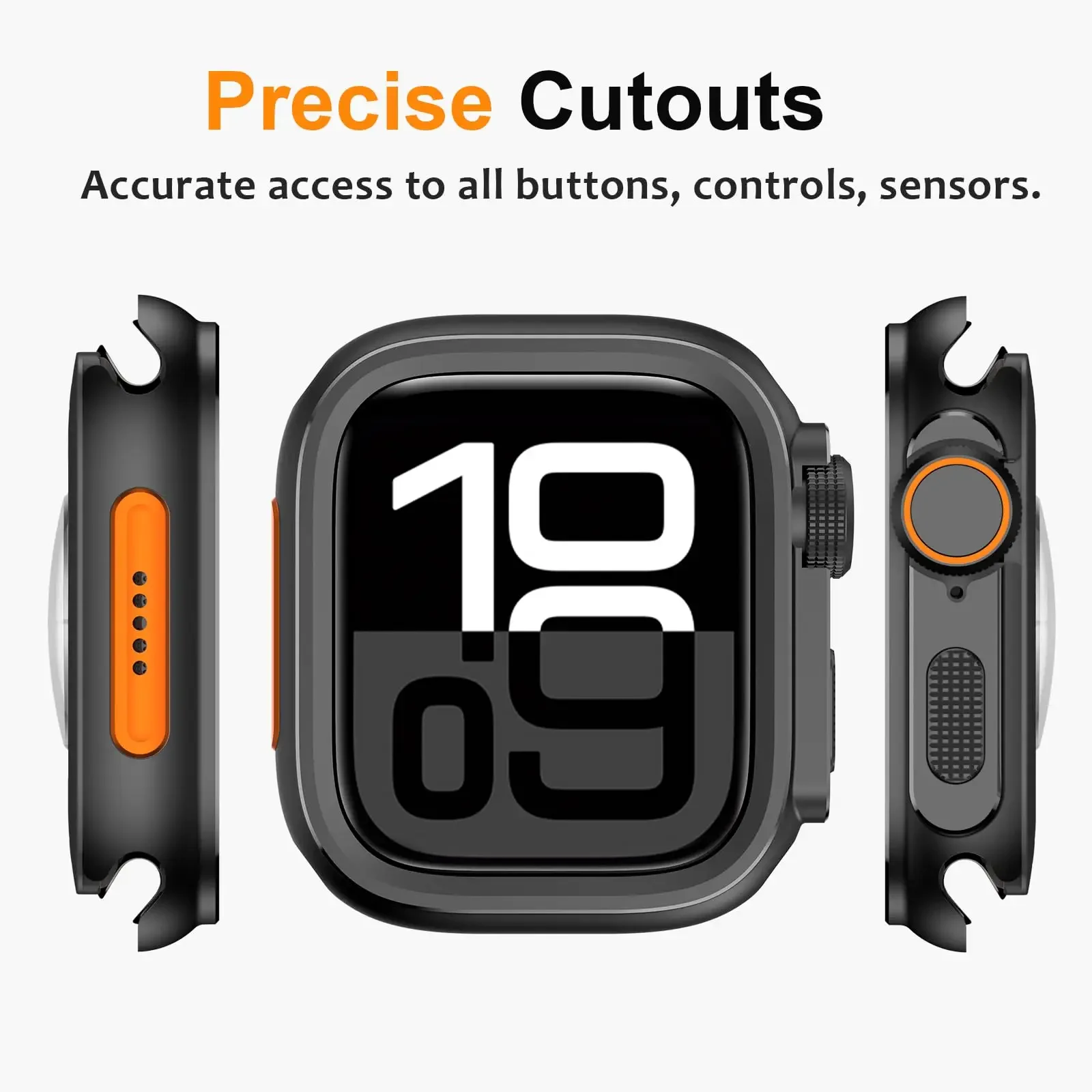 Metal Bumper Case For Apple Watch 46mm 45mm 44mm Protector Frame Cover For iWatch Series 10 9 8 7 6 5 SE Change To Ultra 2 49mm