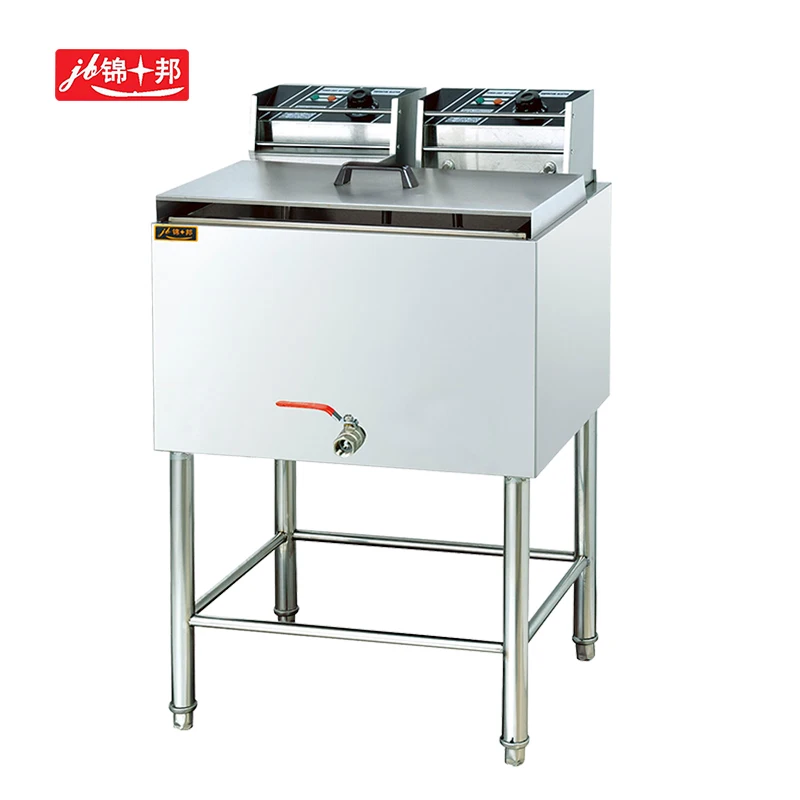 

Industrial Stainless Steel Commercial Fryer For French Fries Fried Chicken Chips & Donuts Single Can Electric Frying Pan