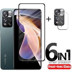 Protecteur d'écran 4 en 1 pour Xiaomi Redmi Note 11 Pro Plus, verre d'objectif, 5G, 11 Pro Plus, 11S