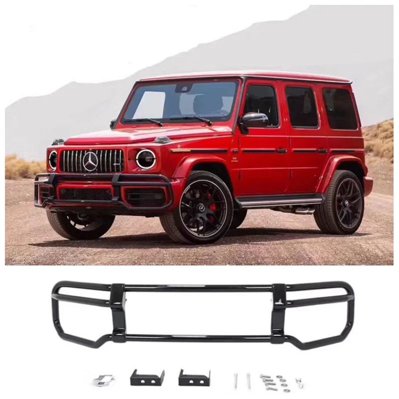 For Benz G Class W464 G500 G63 G55 G350 G65 2019-2022 High Quality Front Lip Bumper Grille Protector Guard Skid Plate Bull Bar