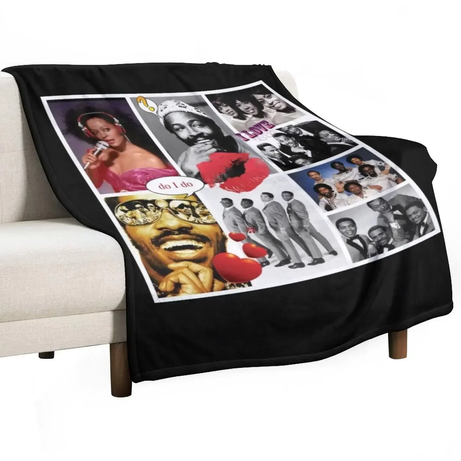 Motown Music Throw Blanket Hairys blankets and throws Luxury Thicken Blankets