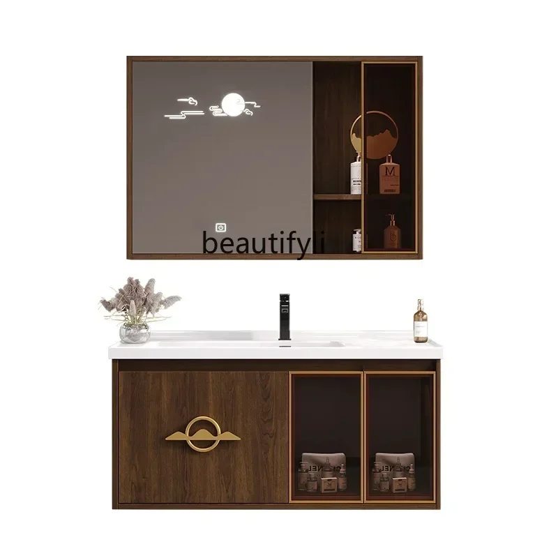 

Toilet New Chinese Ceramic Whole Washbin Bathroom Cabinet Combination Washstand Suit