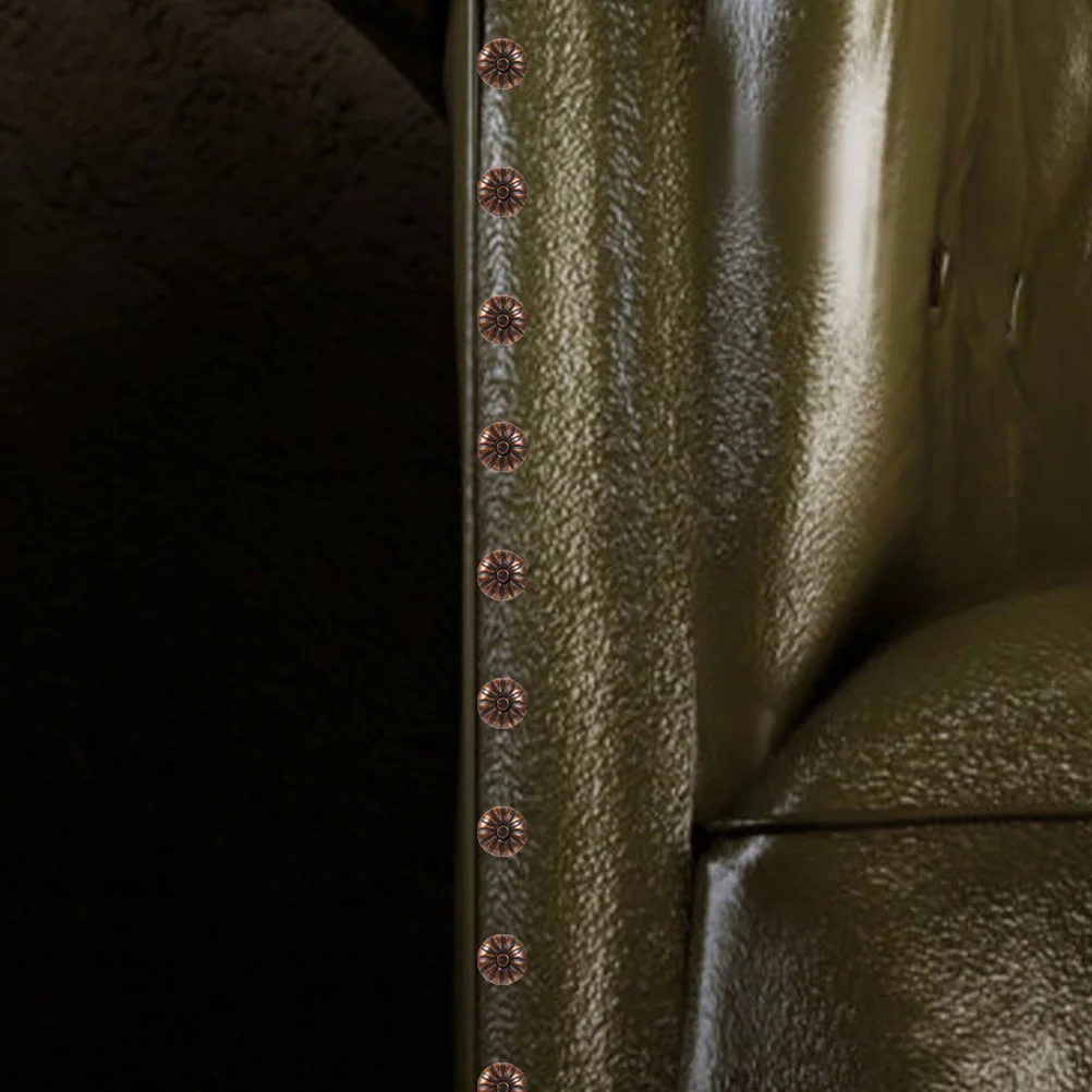 

200Pcs Iron Upholstery Tacks Vintage Decorative Nails Furniture Sofa DIY Craft Fixing Enduring Fancy Thumb Tacks