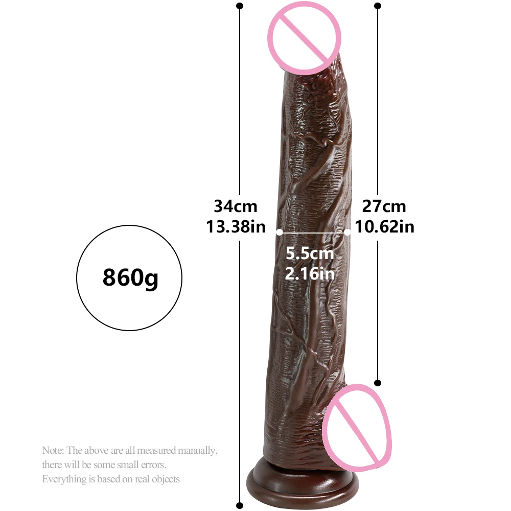 34CM Realistic Silicone Dildo Super Large Penis Sex Toy For Men Women With Thick Glans Anal Soft Penis Sex Toys for Women Adults