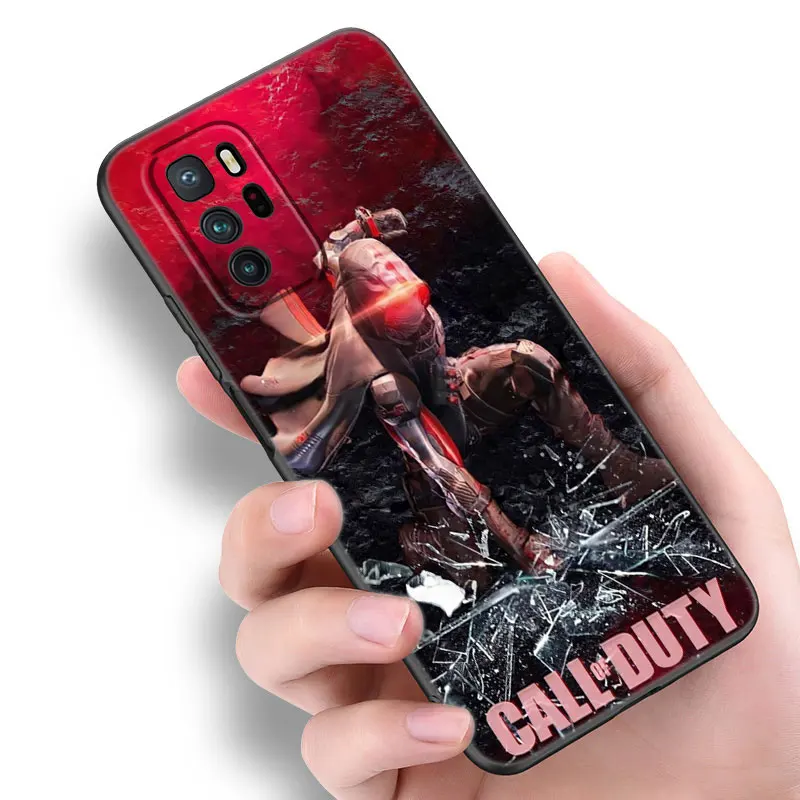 Game Call Of D-Duty Black Silicone Phone Case For Xiaomi Redmi Note 9 10 11 11S 11T 12 13 Pro 5G Plus 9S 10S 12S