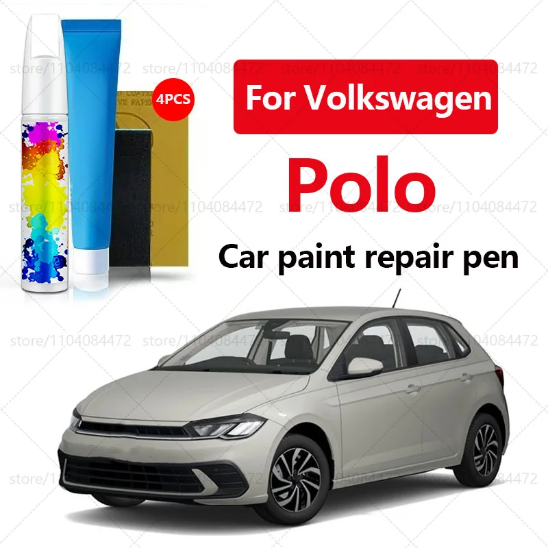

Ручка для ремонта краски для Volkswagen Polo 1975-2025, аксессуары для ремонта царапин, 4 шт., белый, черный, серый, синий, серебристый, фиолетовый