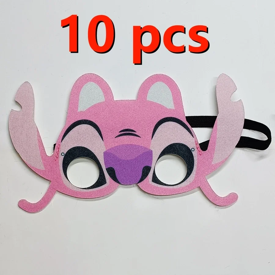 1/2/5/10 Uds. Máscaras de Halloween de Lilo & Stitch-Conjunto de disfraz de Cosplay para niños, regalos de vestir para fiesta de cumpleaños y Navidad para niños