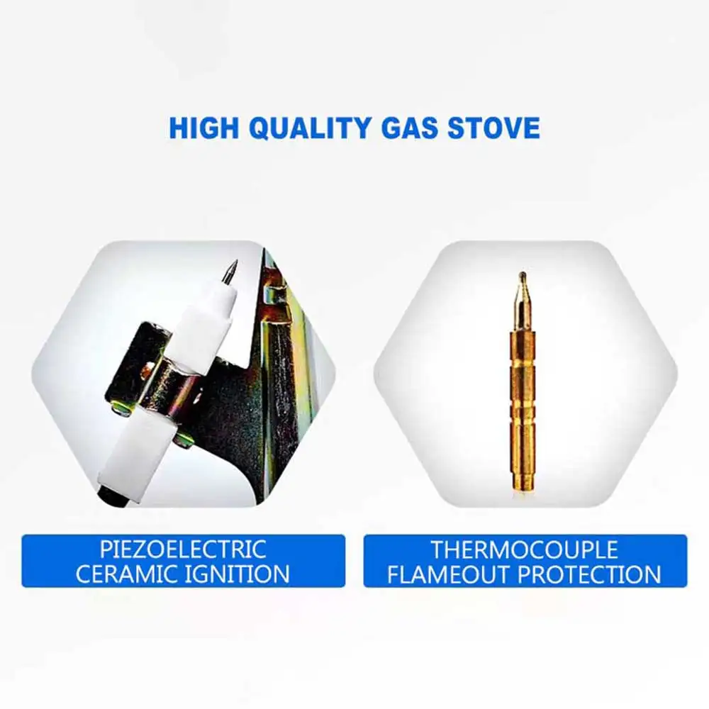 주방용 이중 가스레인지 스테인리스 스틸 듀얼 데스크탑 화염 차단 보호 에너지 절약 가스레인지 쿡탑